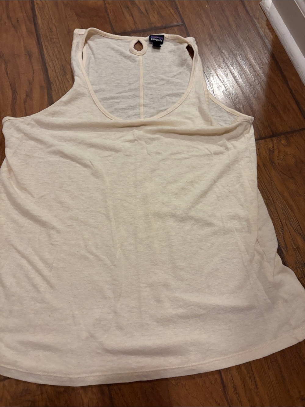 Patagonia Light Cream Racerback Tank Top — Women's Sleeveless Tee